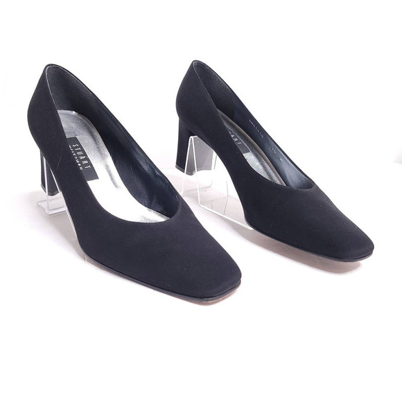 STUART WEITZMAN Vintage Fabric Block Heel Pump - Picture 2 of 6